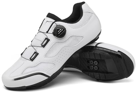 Scarpe da Ciclismo per Uomo E Donna, Scarpe da Mountain Bike MTB con Allacciatura Rotazionale, Scarpe da Bici Antiscivolo per Indoor E Outdoor, Sportive Unisex