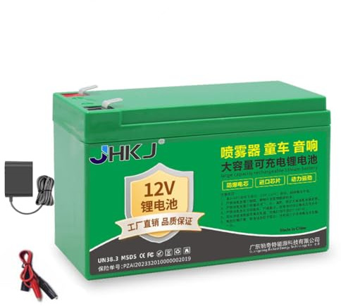 JHKJ 12V Electric Sprayer Lithium Spare Battery Pack 12V 8Ah 10Ah 12Ah 15Ah 20Ah Lithium Li-ion Battery for Solar Light Backup Spraying Machine Energy Storage Battery,12V,8Ah
