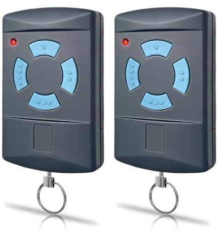 868.3MHz Handsender 2 Stück Fernbedienung Garagentoröffner für Hörmann HSM4 868 HSE2 HS4 HSM2 Kompatibel mit Garagentorantriebe 4 Tasten Klonen Ersatz Garagentor Fernbedienung