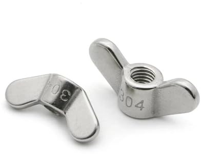 Edelstahlbeschichtete Flügelmutter, Flügelmuttern aus Edelstahl 304, verschiedene Größen M4-M20(M8 5pcs)