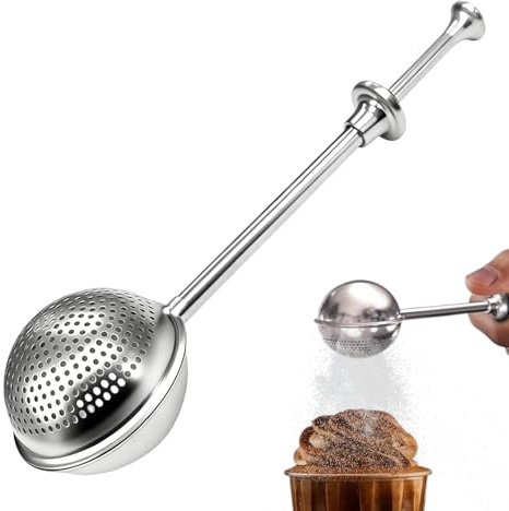Baking Dusting Wand - Multifunctional Fine Mesh Powder Sprinkler, Flour Dispenser for Icing Sugar and Cocoa, Kitchen Accessory for Cinnamon, Starch, and Spices, Tool for Precision Control