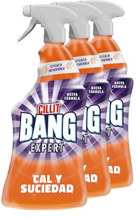 Cillit Bang Cal y Suciedad, potente limpiador baño, cocina, formato spray - 750 mL Pack de 3