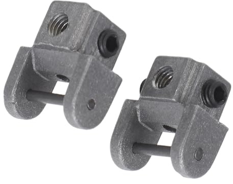 JECOMPRIS 2pcs Scroll Saw Blade Clamp Metal Plain Blade Holder Universal Compatibility Silver in Woodworking and Metalworking