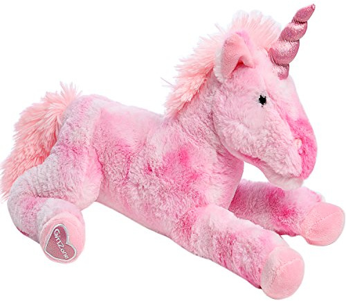 GirlZone Geschenke für Mädchen - Einhorn Kuscheltier ca. 40 cm Großes Plüschtier Mädchen - Geschenkideen für Kinder die Einhörner lieben!