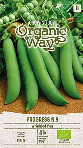 Organic Way | PISELLI RUGHE PROGRESS N.9 da semi | Semi di ortaggi | 1 confezione