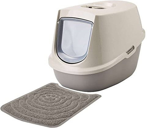 Sparpack Recycling Katzentoilette Katzenklo Haubentoilette Manon Happy Planet inkl. Vorlegematte