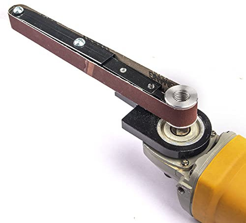 CHICIRIS Winkelschleifer Umrüstwerkzeug, Polieraufsatz Winkelschleifer, Schleifwerkzeug Modifiziert Zum Bandschleifer Polieraufsatz für Modell 100 125