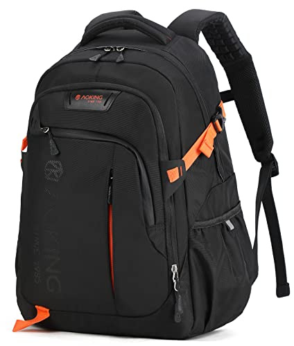 Aoking,SN57605-7B,mochila escolar,mochila de ciudad y de negocios,30 L,para portátiles de hasta 17 pulgadas,impermeable,elástica y sistema de resorte