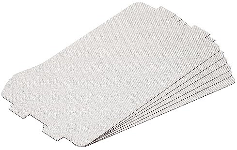 sourcing map Microwave Waveguide Cover Universal Microwave Oven Parts Mica Plates Sheets 115 x 65mm for Home Kitchen Restaurant Grey Pack of 6