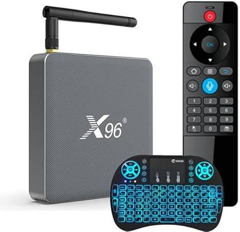 CHROX Android 11.0 TV Box, X96 X6 Voice TV Box 8GB RAM 128GB ROM RK3566 CPU, Dual-WiFi 2.4G/5G Ethernet 1000M LAN Bluetooth 4.2 con 8K/6K/3D/USB 3.0 Set Top Box,4gb+32gb