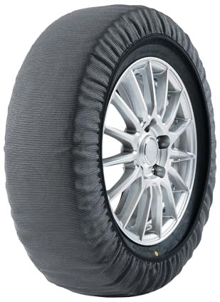 Veriga N2 CAR SOCK ONE Textilschneeketten Anfahrhilfe Satz (1 Paar= 2 Stück) Zugelassen nach EN 16662-1 für die EU Schnellmontage für Auto, Sportwagen, SUV, Elektrofahrzeuge
