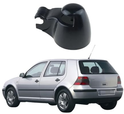 Lmmdhi Schwarze hintere Wischerarm-Abdeckkappe für VW Golf 4 MK4 1J1 1997-2006,Scheibenwischerarm-Abdeckung,Autoteile