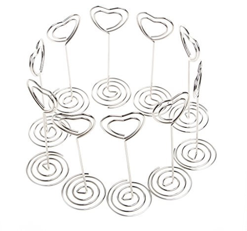 Tischkartenhalter für Hochzeit, für Tisch, Foto, Memo, Zahlen, Namen, Clips, Basis, Visitenkartenhalter, Geldbörse, Holz, 10 Stück