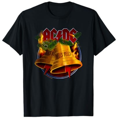 Offizielles AC/DC Weihnachten Hells Bells BandMerch für Fans T-Shirt