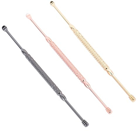 COLLBATH 3stücke Teiliges -ohrenschmalz-entferner-set Tragbare Ohrenreiniger Für Erwachsene Und Mädchen Effektive Ohrreinigungswerkzeuge Entfernung Von Ohrenschmalz Zufällige Farben