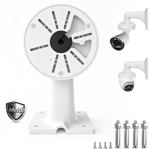 OOSSXX Universal CCTV Security Camera Mount Wall Mount Bracket for Surveillance House Indoor Bullet Dome IP Camera Holder Outdoor Junction Box Cable Pole Mounting Arm Outdoor Video Surveillance