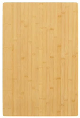 Brokky Tischplatte 60x100x1,5 cm Tabletop Holzlatten Schreibtischplatte Massivholzplatte Tischplatte Bambus