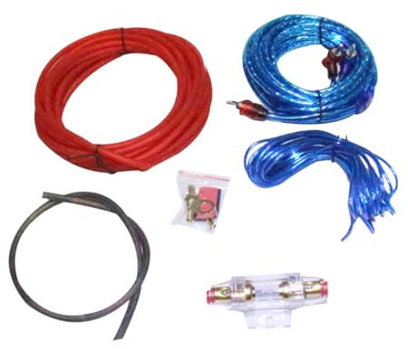 JECOMPRIS Subwoofer Suit Car Audio Amplifier Installation Cable Kit Car Speaker Wire Fuse Holder for Subwoofer Amplifier Cable Setup
