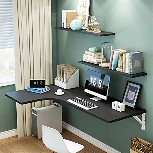 FHSLKXIM Eck-Wandklapptisch, L-Förmiger Wandklapptisch, Klappbarer Computertisch, Esstisch Für Kleine Räume, 90 X 60 X 40 cm, B, B, 70 X 50 X 30 cm