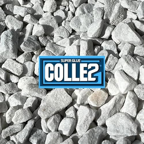 Colle21 Gránulos blancos de Carrara 8/12 mm Piedras Decorativas - 200 g: ¡realza tus creaciones con la elegancia pura y natural del mármol!