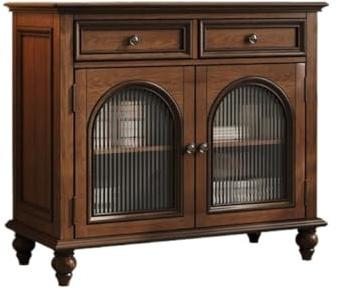 ADERFETBI Retro Sideboard aus Massivholz, Aufbewahrungsschrank für Küche, Bauernhof, Café-Barschrank mit Aufbewahrungsfunktion, Sideboards, 100 x 45 x 87,7 cm