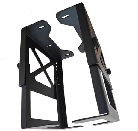 Sulxyi Einstellbare Metallhalterung unter dem Tisch, Halterung Halterung, unter Schreibtischhalterung, versteckte Montage-Hält-Geräte, 4,21-7,99 Zoll, ideal für Workstation Studiowohnheim