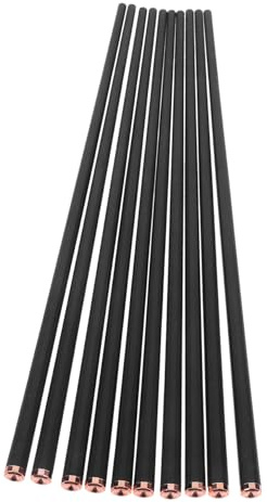 KICHOUSE 5 paia Bacchette Cinesi in Metallo Antiscivolo per Uso Eleganti e Resistenti