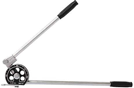 Curvatubi manuale 5/8 pollici, piegatubi 0-180° per tubo di rame, tubo di alluminio, tubo di ferro e tubo in acciaio inox, dispositivo di piegatura di precisione con una sola mano, ideale per fai da