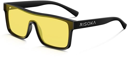 RISOKA® Lunettes anti lumière bleue Gaming pour homme & femme - Soulagent les yeux pendant jeu & travail sur écran - Lunette de repos PC - Blue light glasses avec filtre bleu