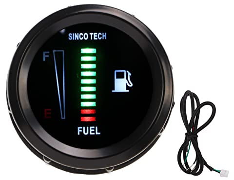 Indicador de nivel de de aceite de 2.047 in, recordatorio intermitente LED para vehículos de 8 a 18 V, sensor de nivel de de alta precisión con advertencia LED verde rojo,