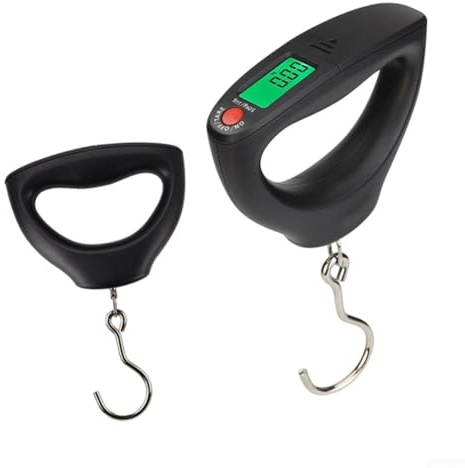 AugustknowU Scala d'attaccatura elettronica portatile per la pesca e gli incrementi di misura massimi all'aperto di uso 50kg e 10g