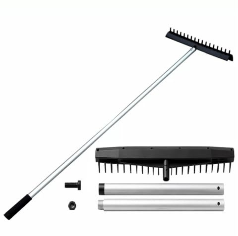 Rastrello Per Sabbia Del Bunker Da Golf Con Manico Leggero In Alluminio, | Testa Rastrello Larga In Plastica Per Campi Da Golf,Putting Green Domestici E Manutenzione Del Manto Erboso Sintetico