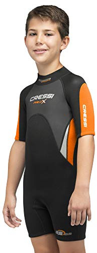 Cressi MED X JR Wetsuit 2.5mm L (Age 12/13) Black/ORANGE