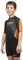 Cressi Unisex-Kinder Med X Jr Wetsuit 2.5mm Shorty Neoprenanzug Ideal zum Schnorcheln und Tauchen in gemäßigten Gewässern, Schwarz/Orange, L (12/13 Jahre)
