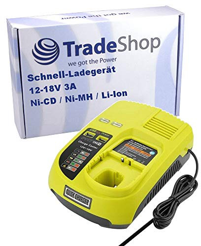 Akku Schnell-Ladegerät Ladestation 12V-18V Ni-MH Ni-Cd Li-Ion für Ryobi R Serie R18I-0 RY6202 Akku Kompressor RJC180 RJC181 RY-1204 RY-1804 RY1201