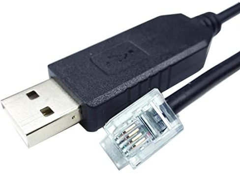 Suamdoen USB auf RJ11 RJ12 Steuerkabel für Celestron Nexstar eq6 PC Link to Hand-Controller RS232 Serial Converter Cable