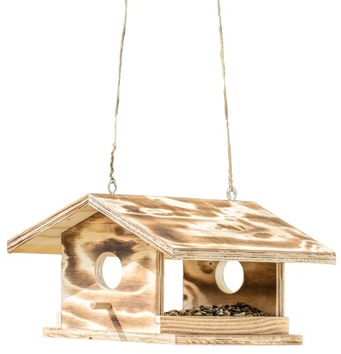 Dehner Natura vilda fåglar foder arbetare ca 30,5 x 19 x 28 cm, trä, brun