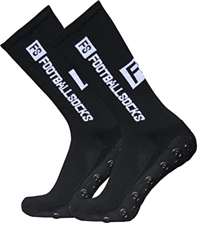 Lixada Fußballsocken Erwachsene Herren Stutzen Stutzenstrumpf,Unisex Outdoor-Sport-Laufsocken Kompressionsstretch-Socken Sportliche Fußball-Fußball-Socken Anti-Rutsch-Socken mit Griffen,1 Paar（39-46）