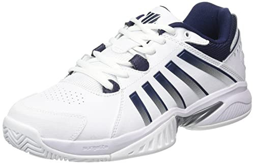 K-Swiss Tennis Receiver V Chaussures de Tennis en Plein air White/Peacoat/Silver 7