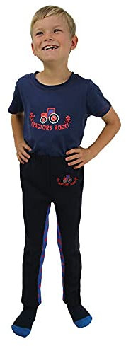 HyPERFORMANCE - Tractors Rock Reithosen für Kinder (XL) (Marineblau/Königsblau/Rot)