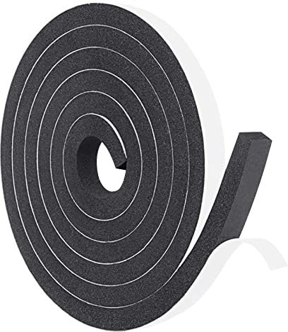 FYting guarnizione finestra,paraspifferi finestre 15mm*8mm*5M guarnizione adesiva Paraspifferi Porta Adesivo Nastro Paraspifferi Sigillante anti-collisione, isolamento acustico Alta resilienza