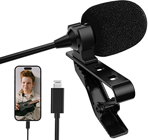 ALTSON iPhone-Mikrofon für Videoaufnahmen, Lavalier-Ansteckmikrofon, YouTube, Interview, Tiktok für iPhone/iPad/iPod (MFi-Zertifiziert)
