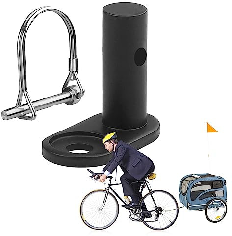 HONGECB Fahrradanhänger Kupplung, Fahrrad Anhängerkupplung Anhänger Zubehör Mit Sicherungsstift, Fahrrad Anhänger Koppler, Fahrradanhängerkupplung Für Kinder Und Hundeanhänger (B)
