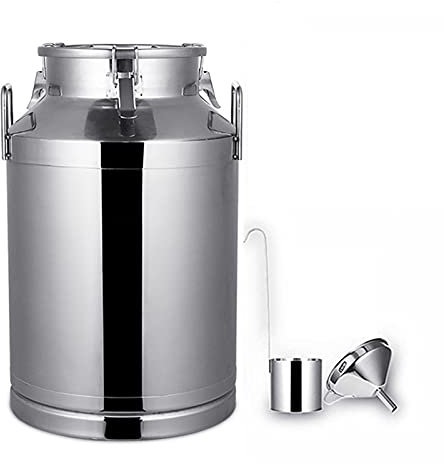 Samnuerly Milcheimer kann Ölfass versiegeln, Edelstahl-Transporttank-Dichtung, verbeulungsfest, für Weineimer, Flüssigkeitsaufbewahrung, 50 l (38 x 60 cm) (15 l (32 x 30 cm))