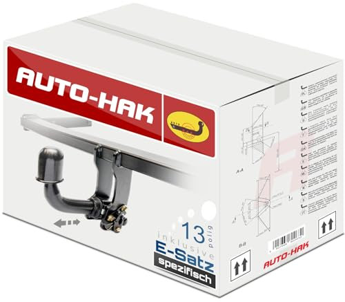 AUTO-HAK Anhängerkupplung abnehmbar kompatibel mit Volkswagen VW Golf VI Fließheck 3/5-Türer 10.2008-08.2012 + 13-polig fahrzeugspezifischer Elektrosatz