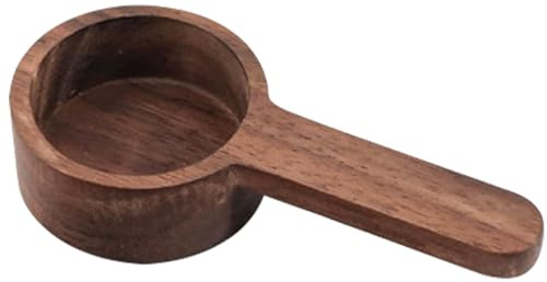 Wooden Coffee Scoop, Walnut Wood Coffee Spoons Long Handle Coffee Grounds Scoop Short Handle Coffee Scoop Measuring Scoops for Coffee Beans Spices Tea Sugar Scrubs