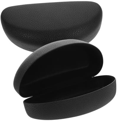 COLLBATH 2stücke Hartschalen Brillenetui Aus Leder Schutzhülle Für Sonnenbrillen Und Lesebrillen Eleganter Organizer Für Unterwegs Für Erwachsene Und Reisen