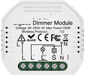 1 Uds. Interruptor de luz inteligente 3,0 módulo de relé de interruptor de luz inteligente 1/2/3 Juego de interruptor de luz inteligente(1 Gang Dimmer Switch)