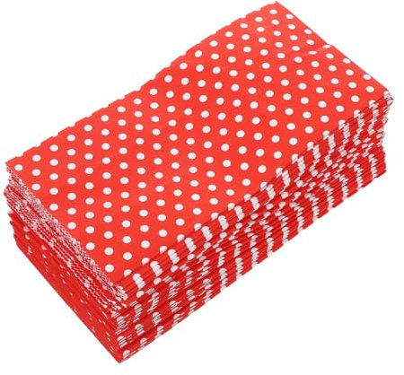 GLEAVI 50stücke Geschenktüten Aus Papier Mit Punkten Flachbeutel Für Süßigkeiten Party-goodies Und Kleine Für Hochzeiten Und Feiern Mit Punkten