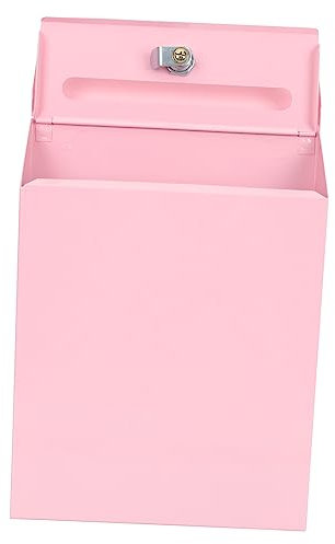 KONTONTY Cassetta Postale in Ferro Con Serratura Da Parete Contenitore Per Suggerimenti e Posta Design Semplice e Resistente Per Uso Domestico Esterno